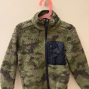 Andy & Evan Green Camouflage Fleece Jacket